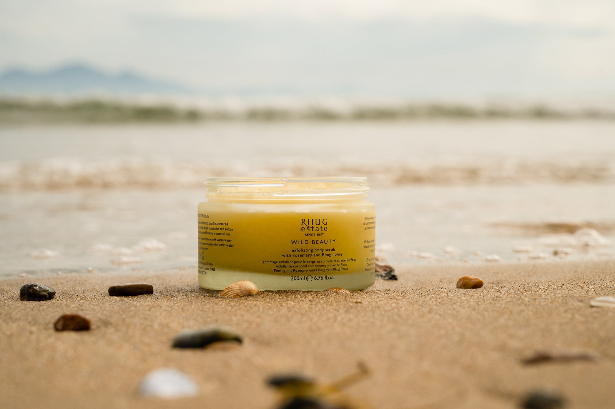 Exfoliating Body Scrub with Rosemary and Rhug Honey